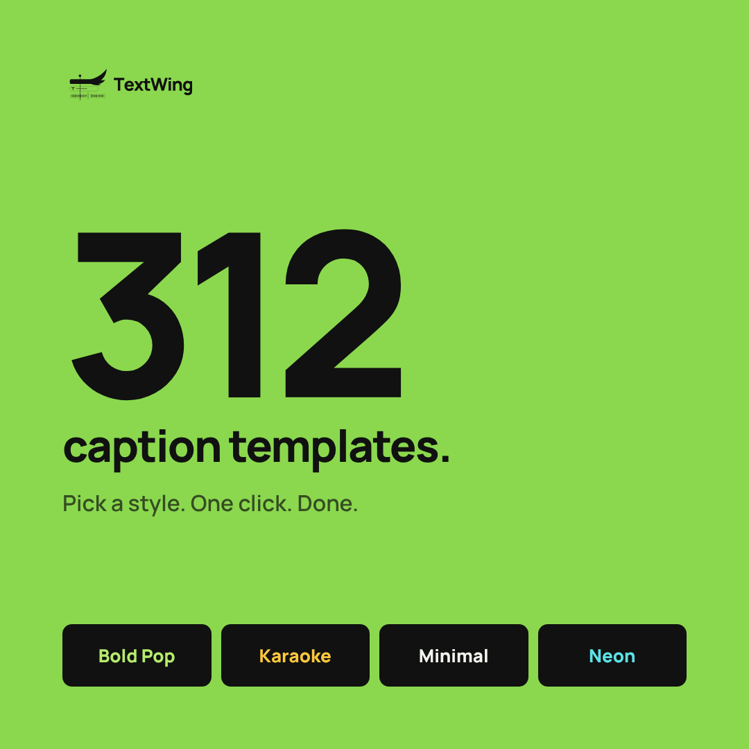 312 caption templates